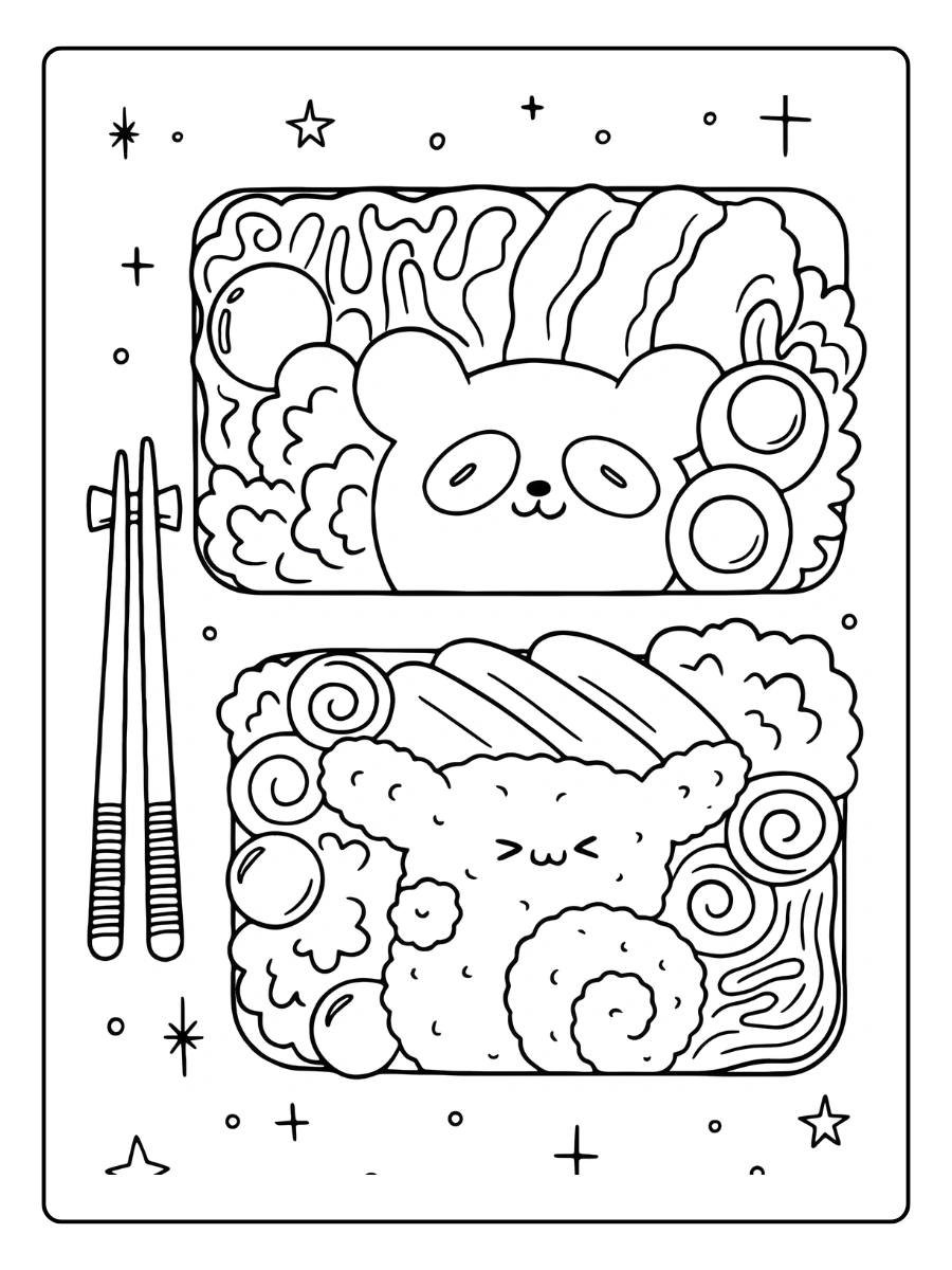 Ausmalbilder Kawaii Food (16)