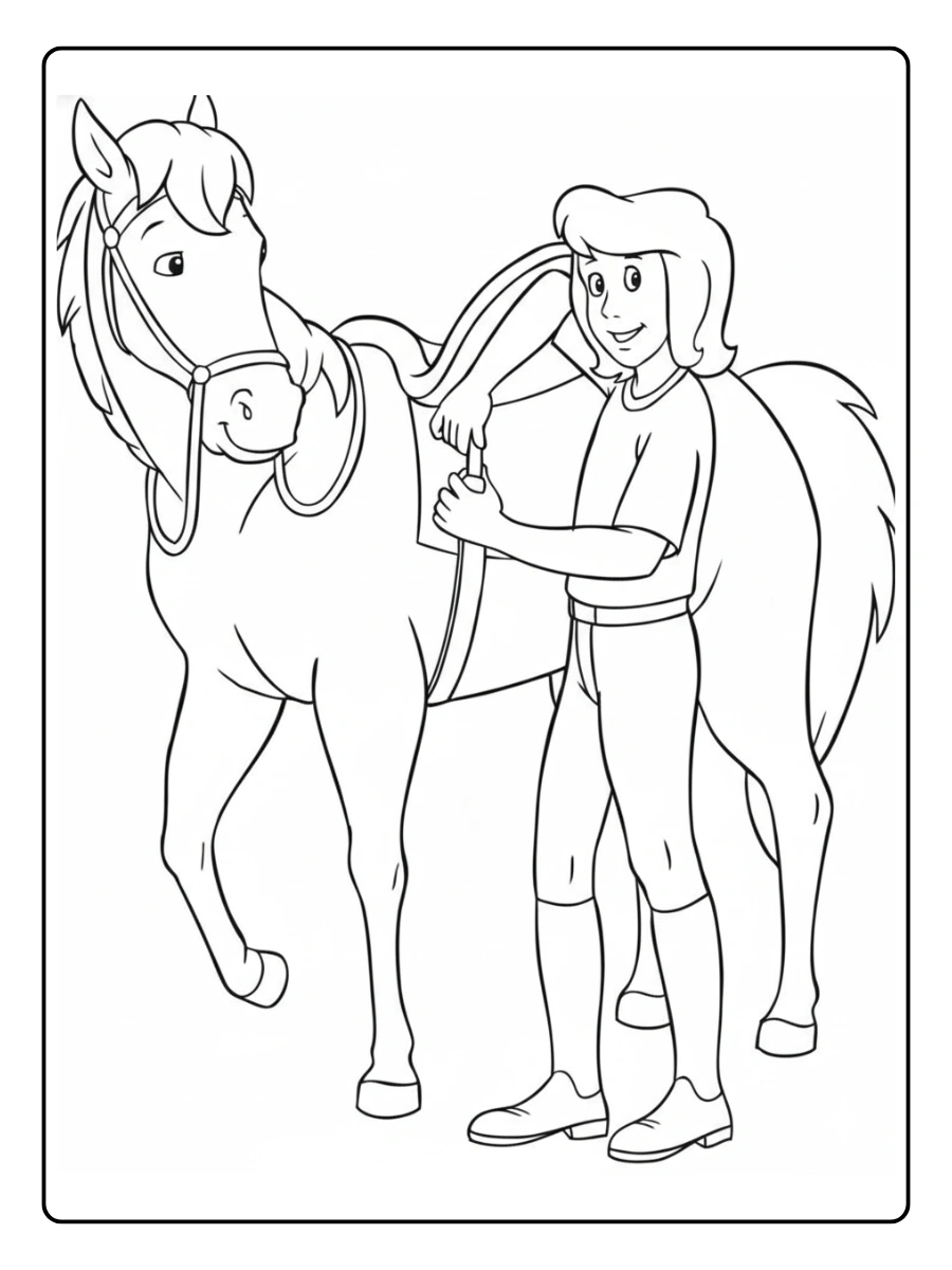 Bibi und Tina Ausmalbild (1)