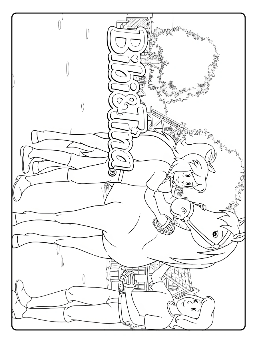 Bibi und Tina Ausmalbild (2)