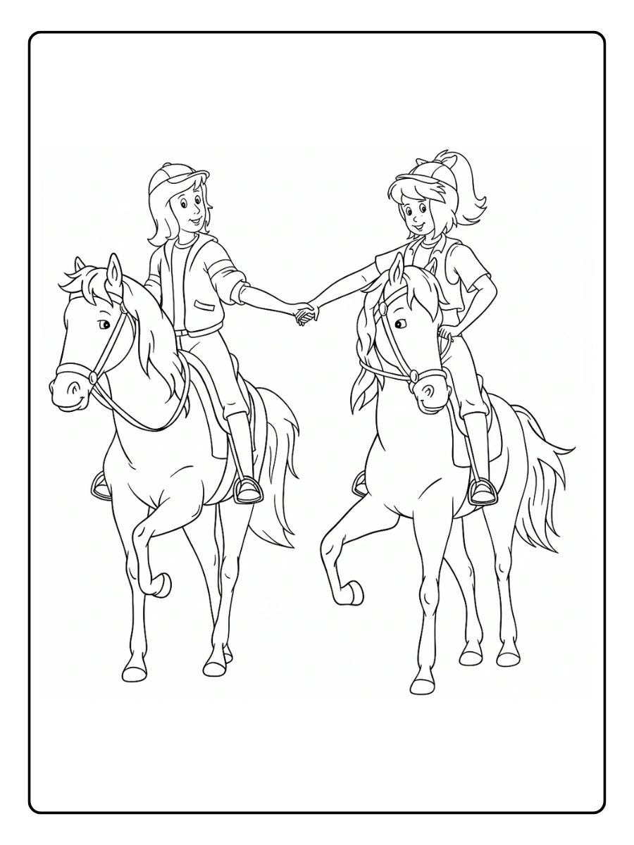 Bibi und Tina Ausmalbild (3)