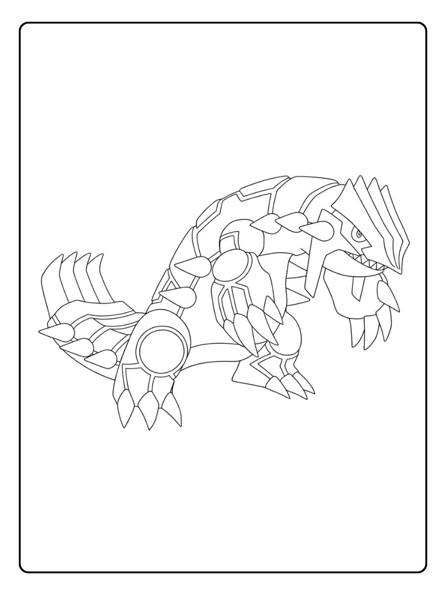 Groudon pokemon ausmalbilder legendärer