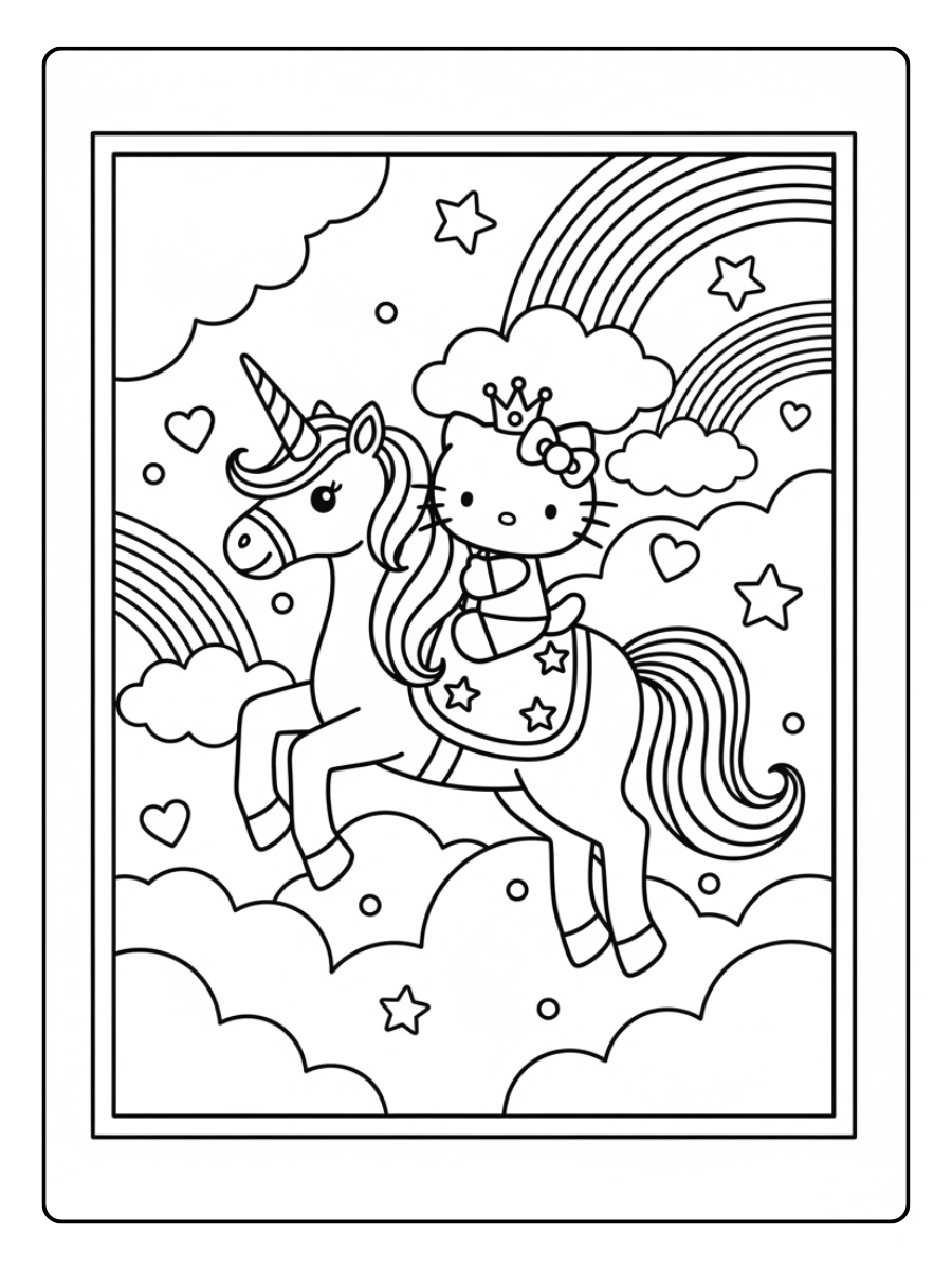 Hello Kitty Ausmalbilder (10)