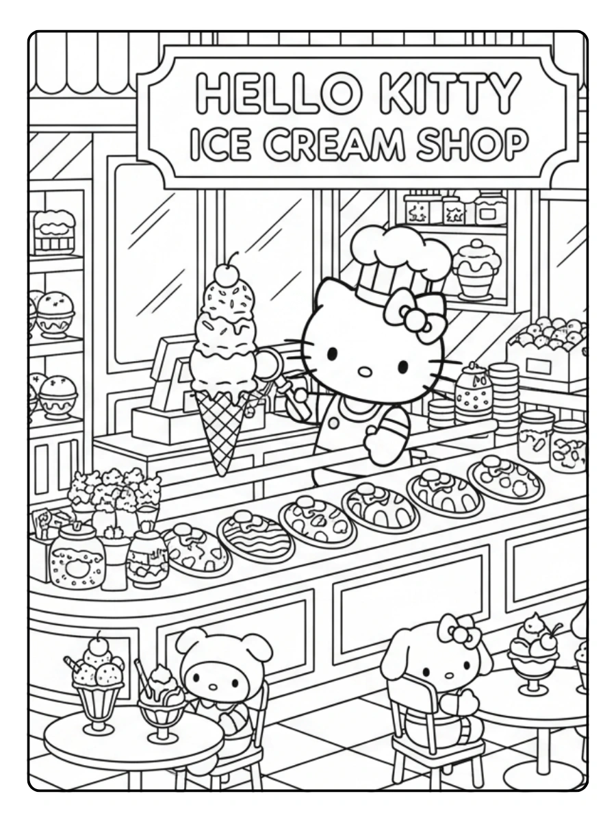 Hello Kitty Ausmalbilder (14)