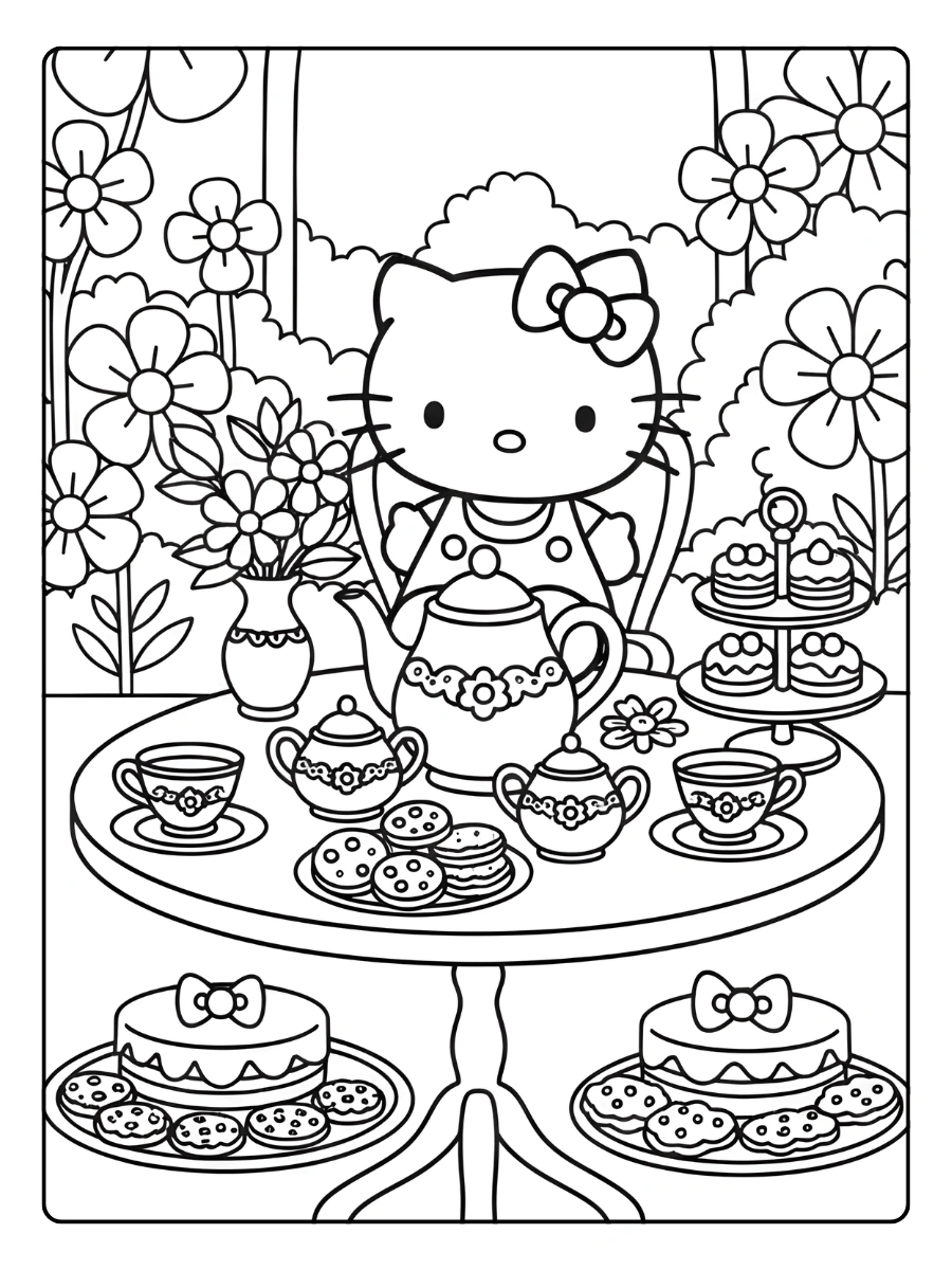 Hello Kitty Ausmalbilder (3)