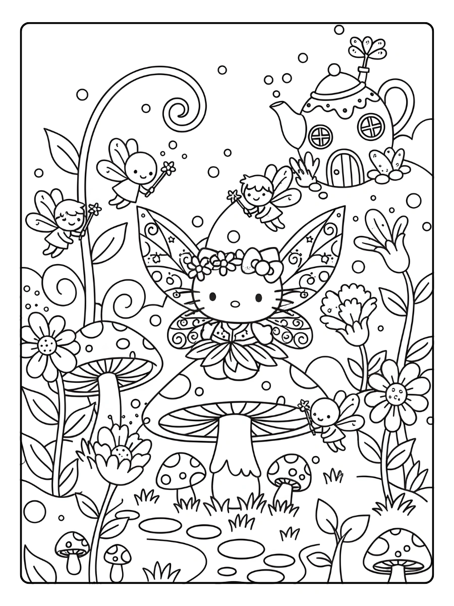 Hello Kitty Ausmalbilder (4)