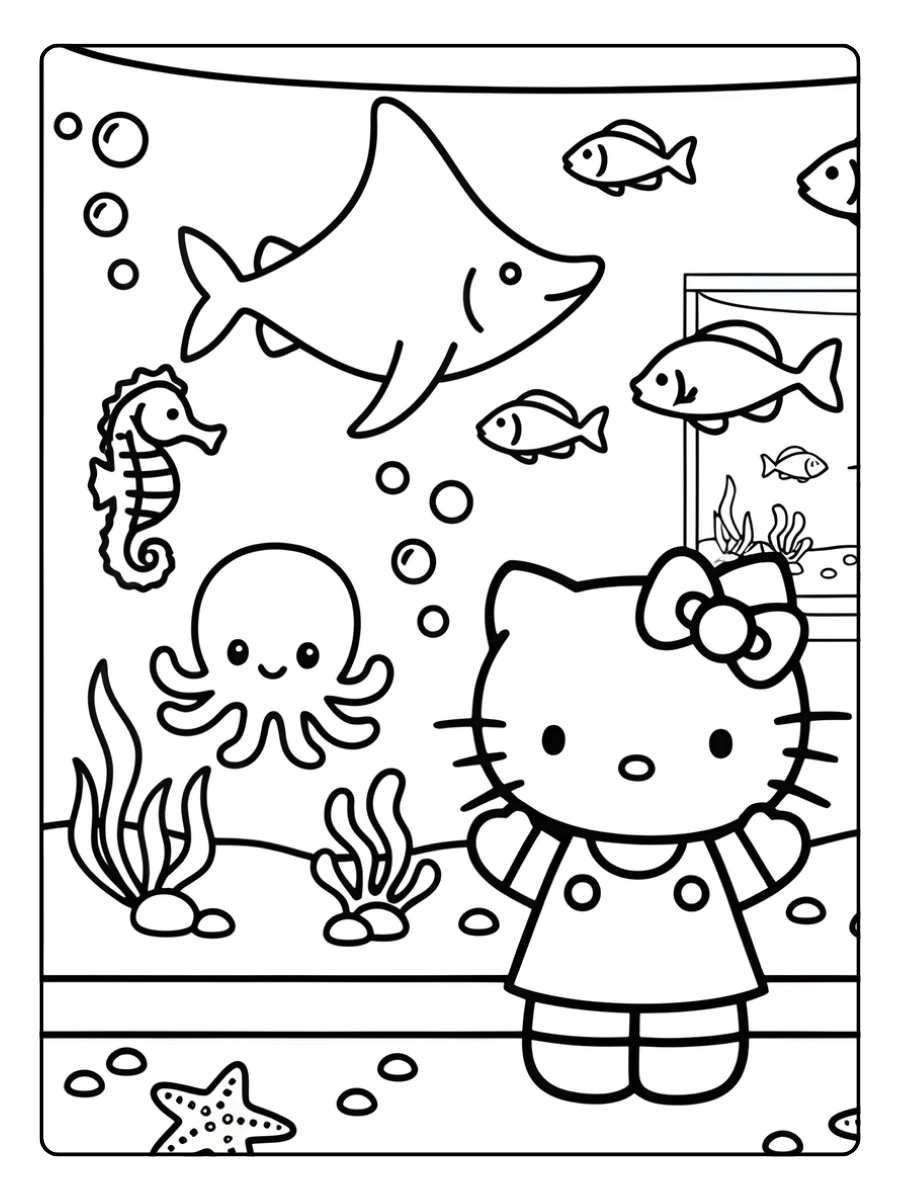 Hello Kitty Ausmalbilder (8)