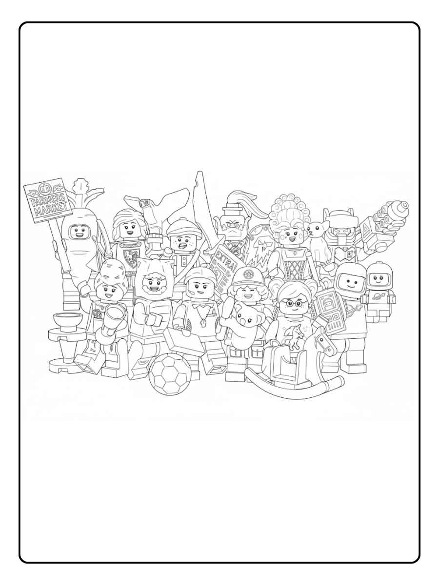 Kostenlose Lego Ausmalbilder für Kinder