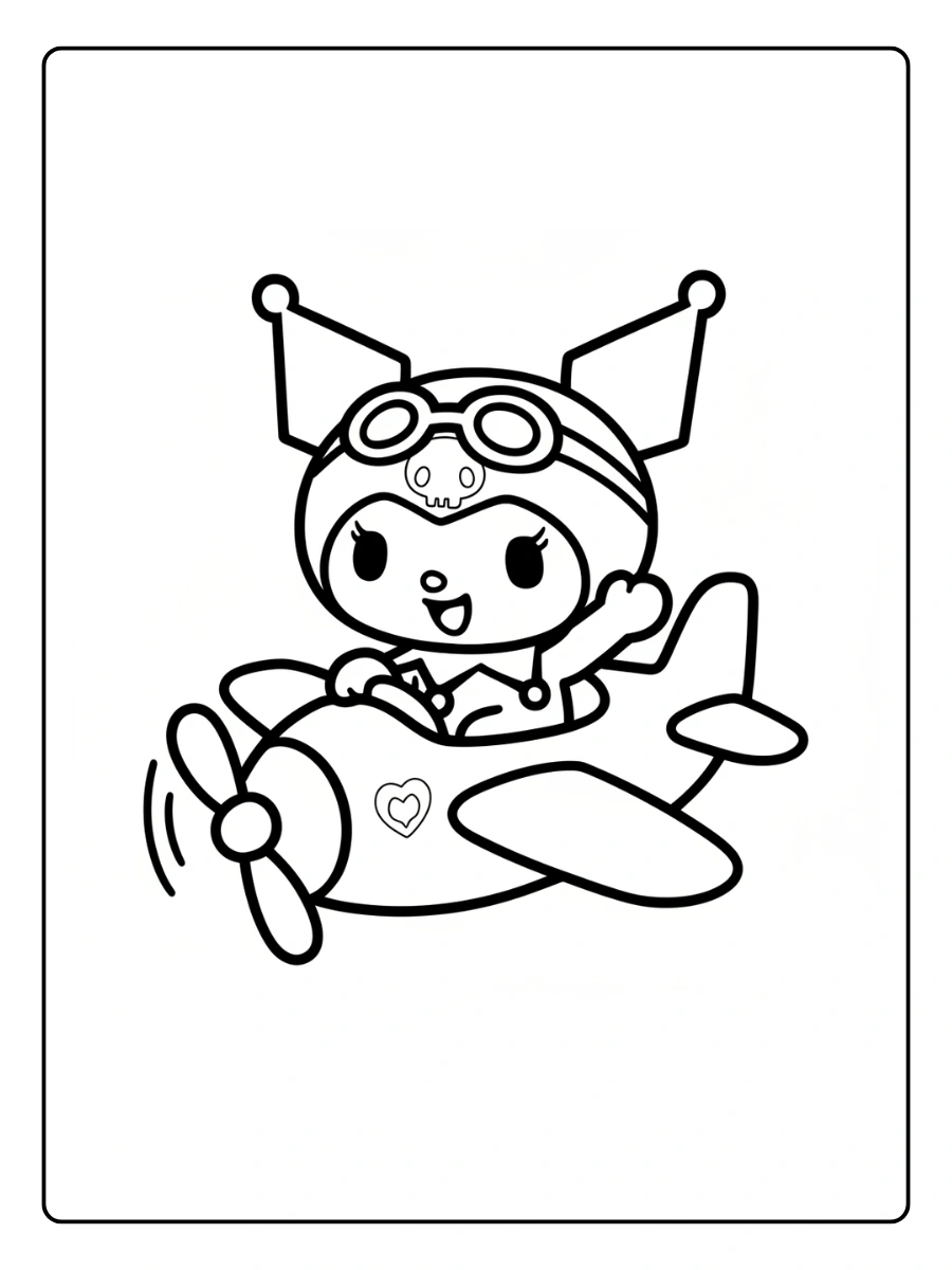 Kuromi Ausmalbilder (1)