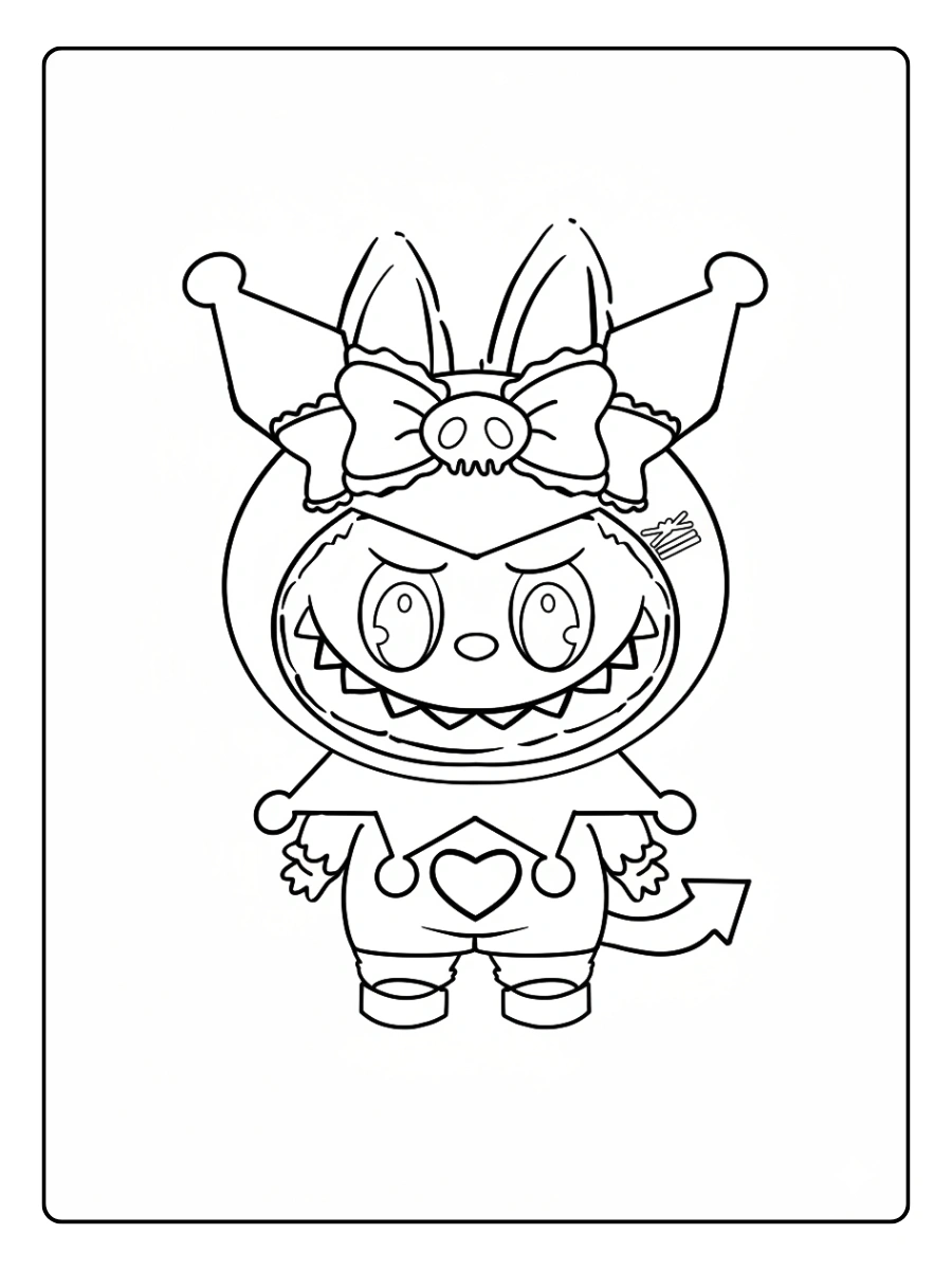 Kuromi Ausmalbilder (10)