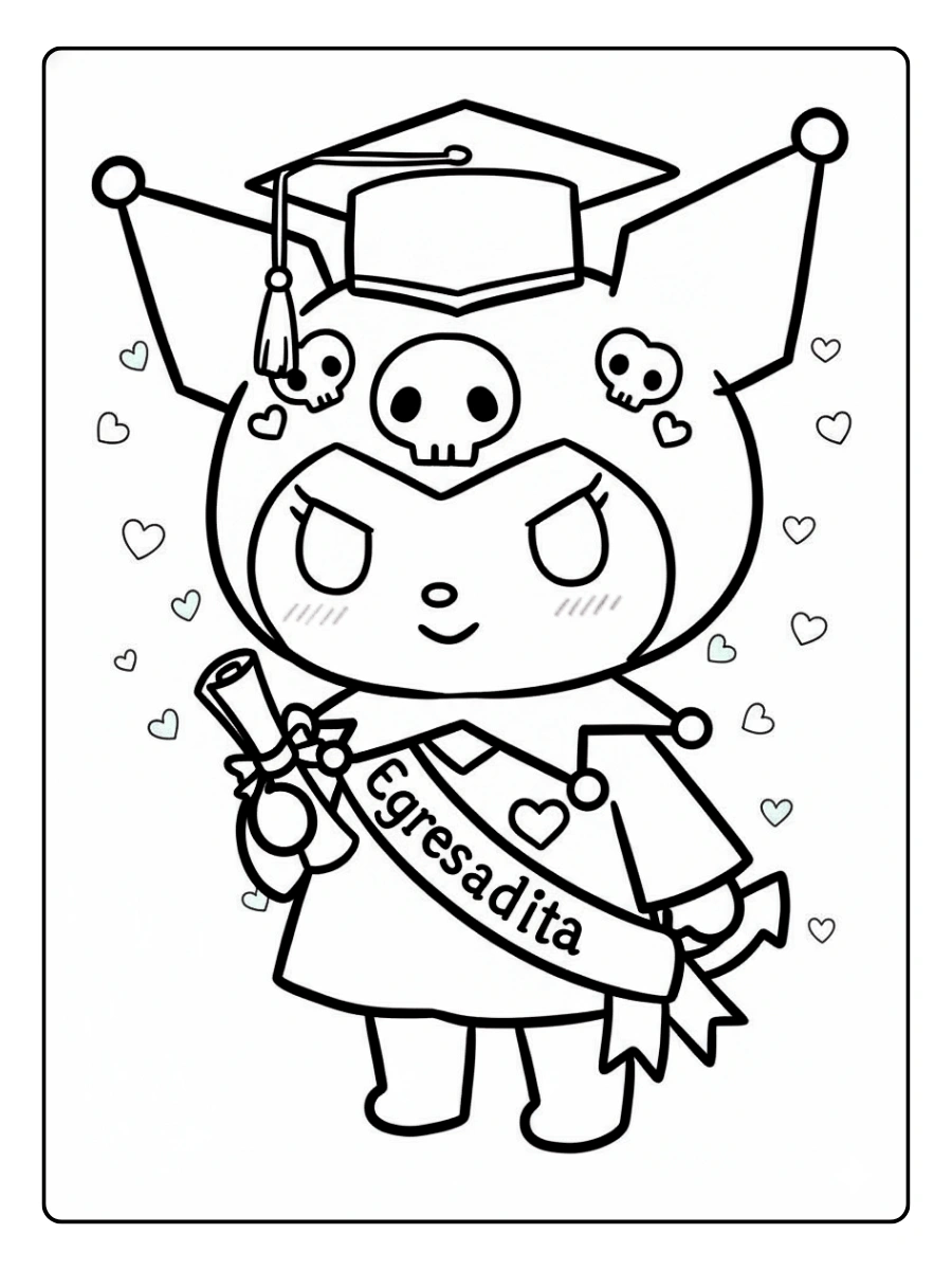 Kuromi Ausmalbilder (11)