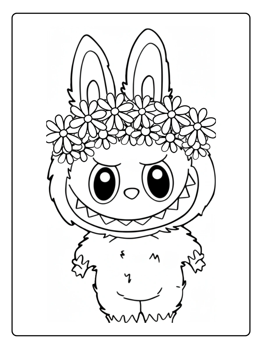 Labubu Ausmalbilder (4)