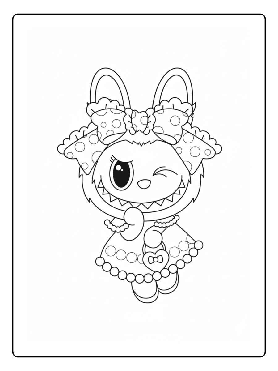 Labubu Ausmalbilder (8)