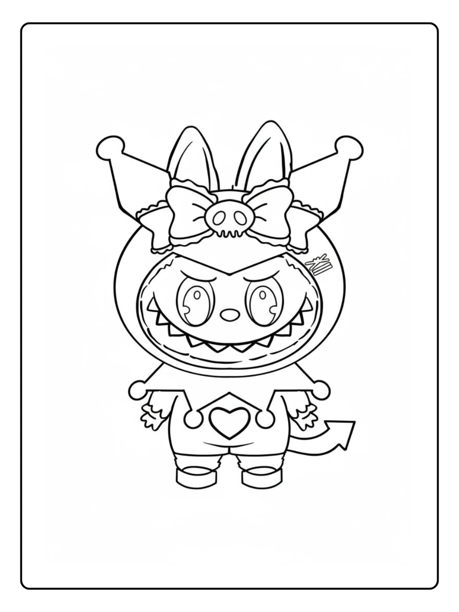 Labubu Ausmalbilder (9)