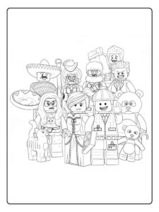 Lego Ausmalbilder Beliebte Minifiguren zum Ausmalen