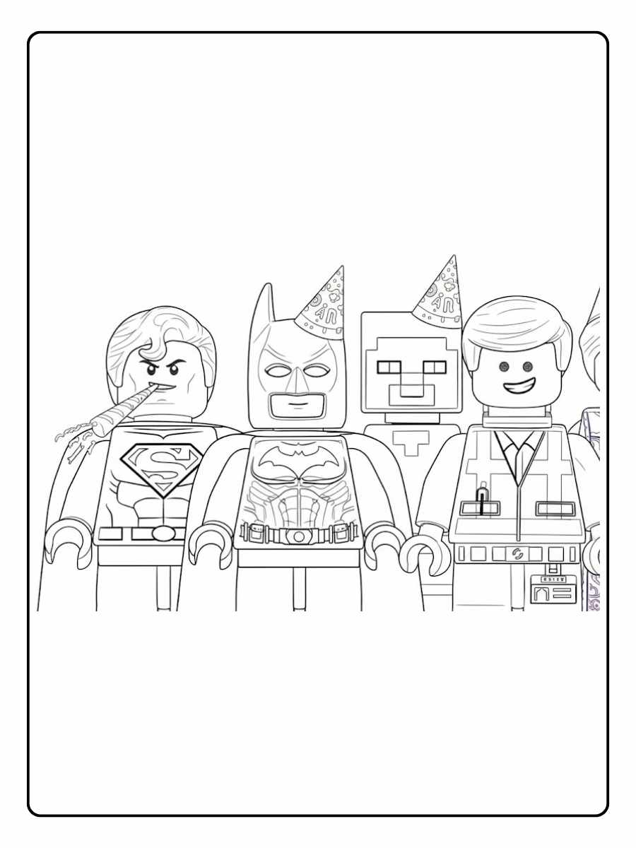 Lego Ausmalbilder Coole Minifiguren Sammlung