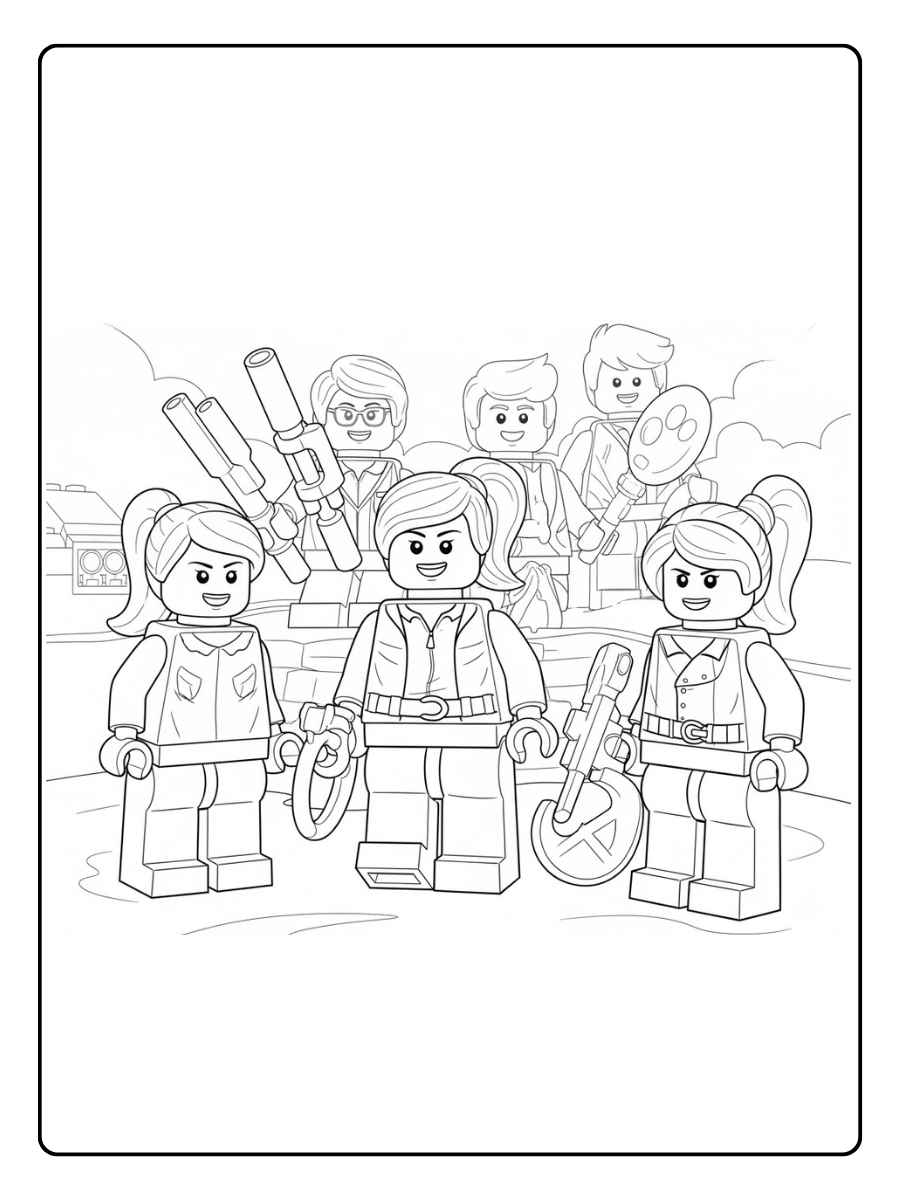 Lego Ausmalbilder Unsere Helden