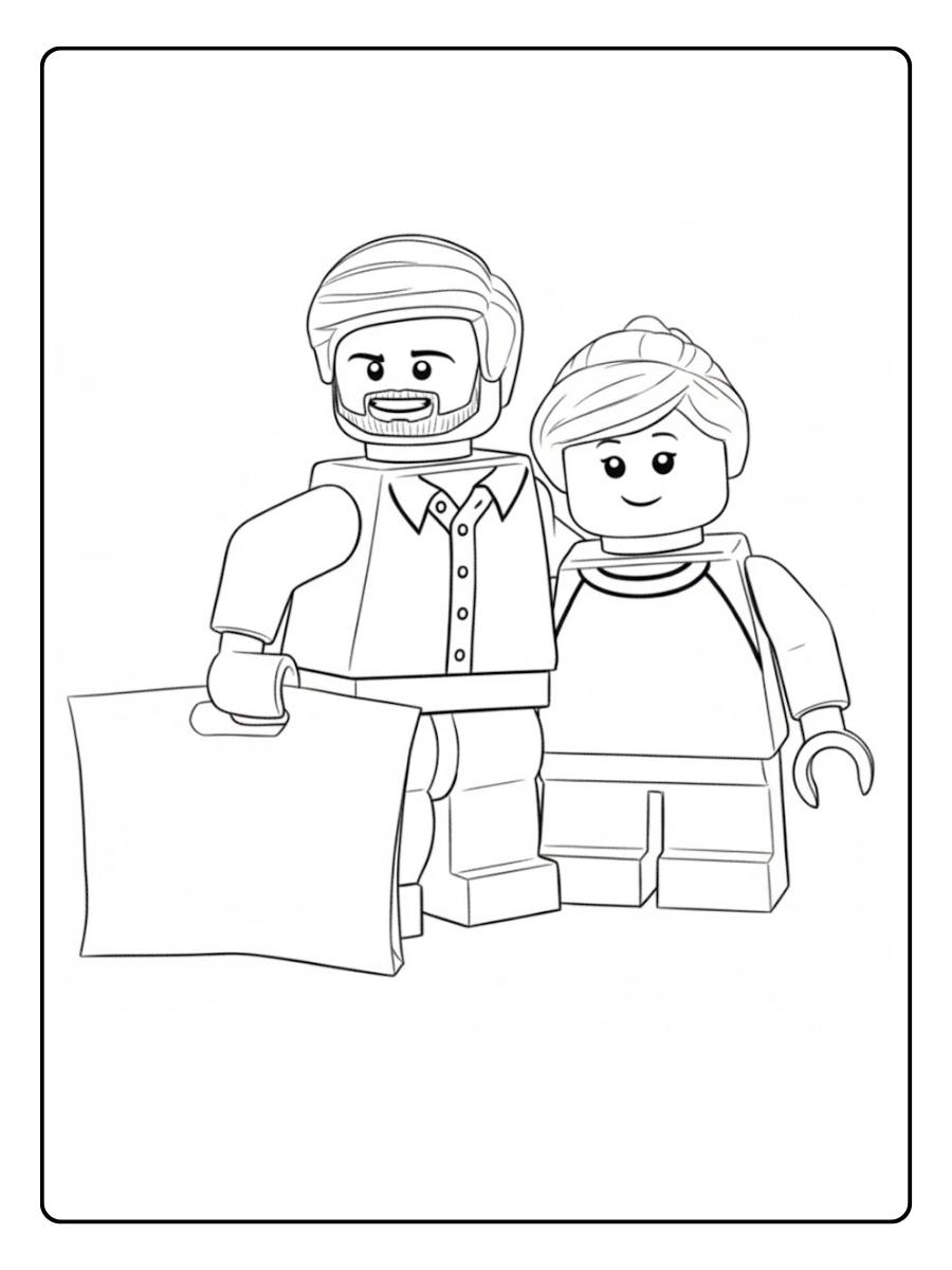 Lego Ausmalbilder Viele Abenteuer Charaktere