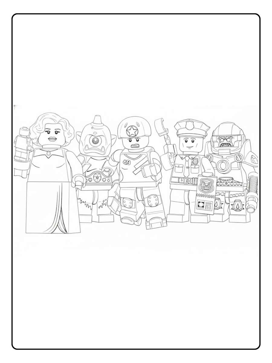 Lego Ausmalbilder zum Ausdrucken und Malen