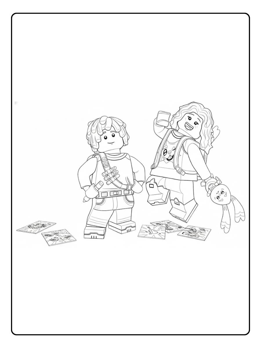 Lego Dreamzzz Ausmalbild Die Helden in Aktion