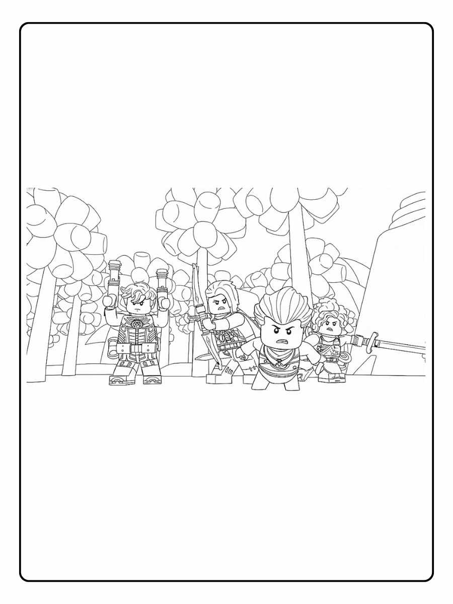 Lego Dreamzzz Ausmalbild Die Reise der Freunde