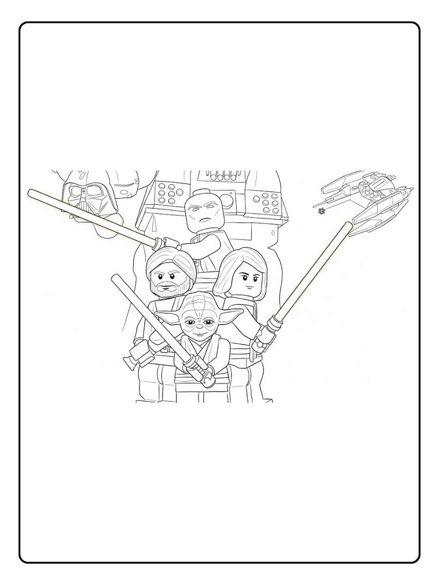 Lego Star Wars Ausmalbilder Die Macht erwacht