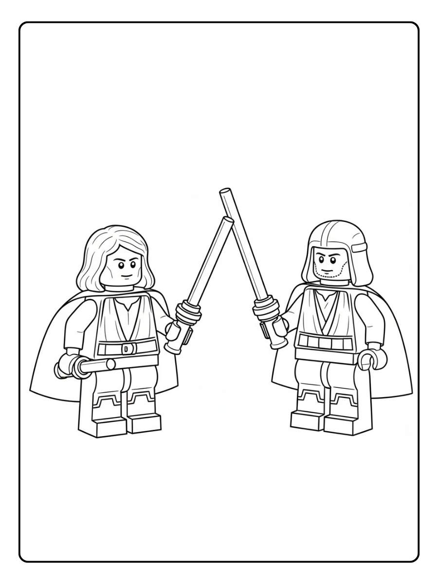 Lego Star Wars Ausmalbilder Helden der Galaxie