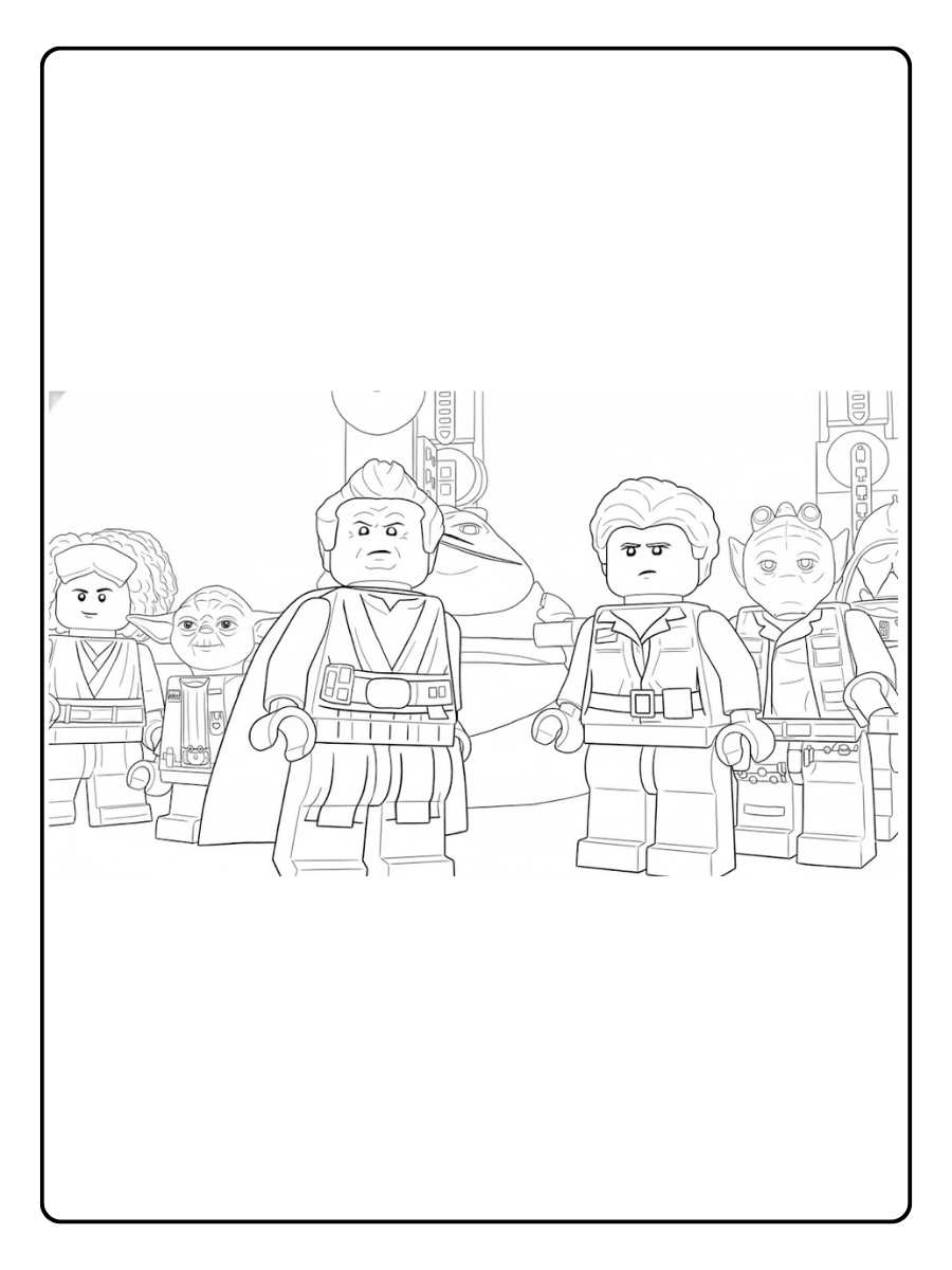 Lego Star Wars Ausmalbilder Möge die Macht mit dir sein