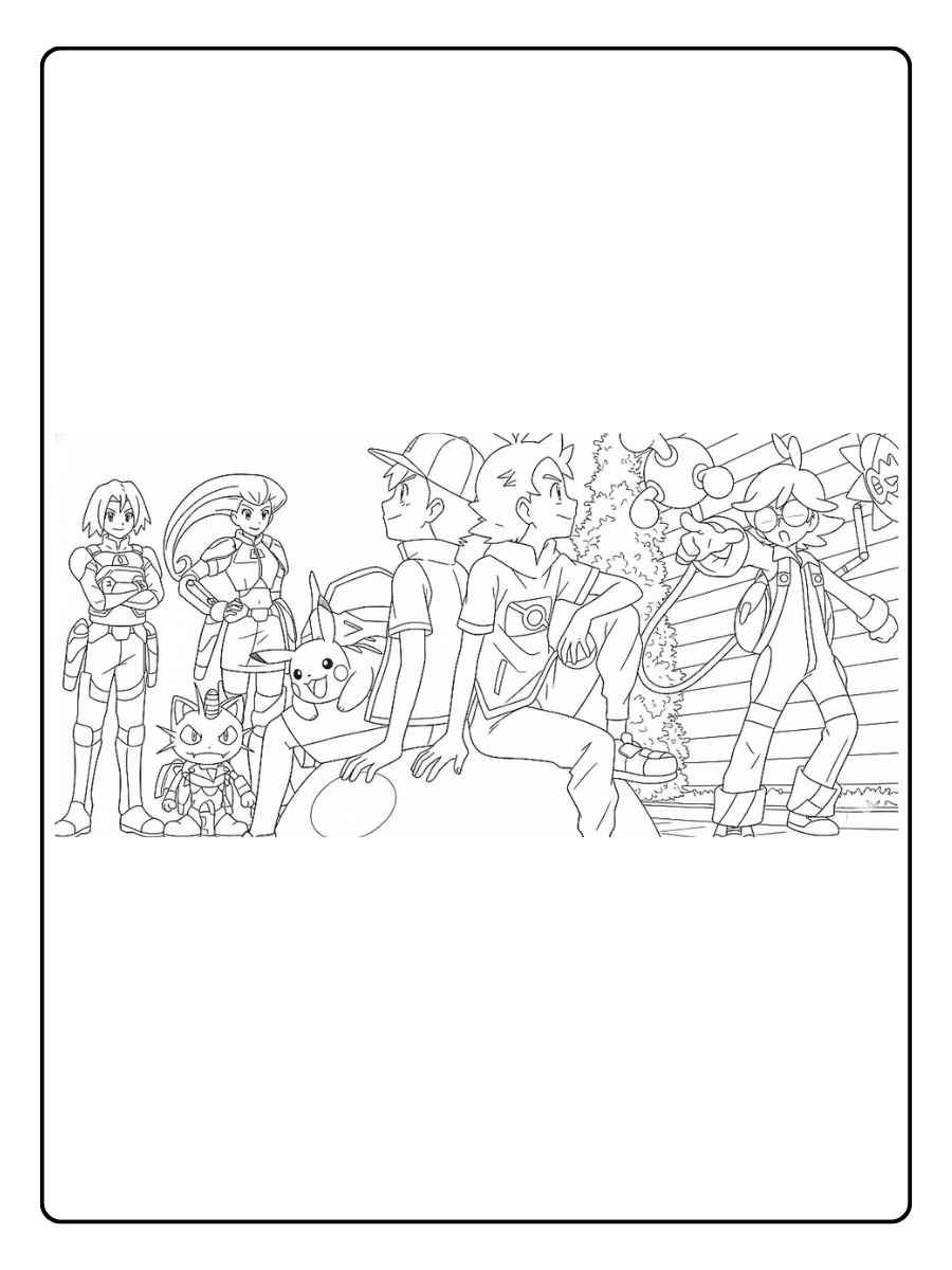 Pokemon Ausmalbilder Ash und Pikachu