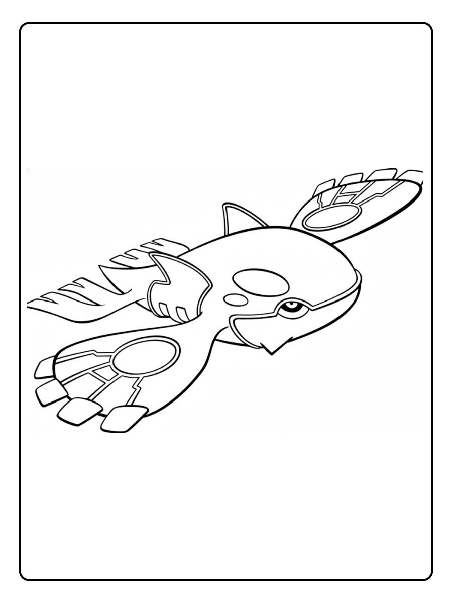 Pokemon Ausmalbilder Legendätrer Kyoore Herrshrer de Meere