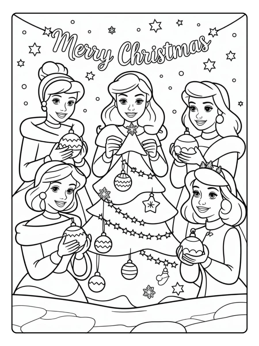 ausmalbilder weihnachten disney (14)