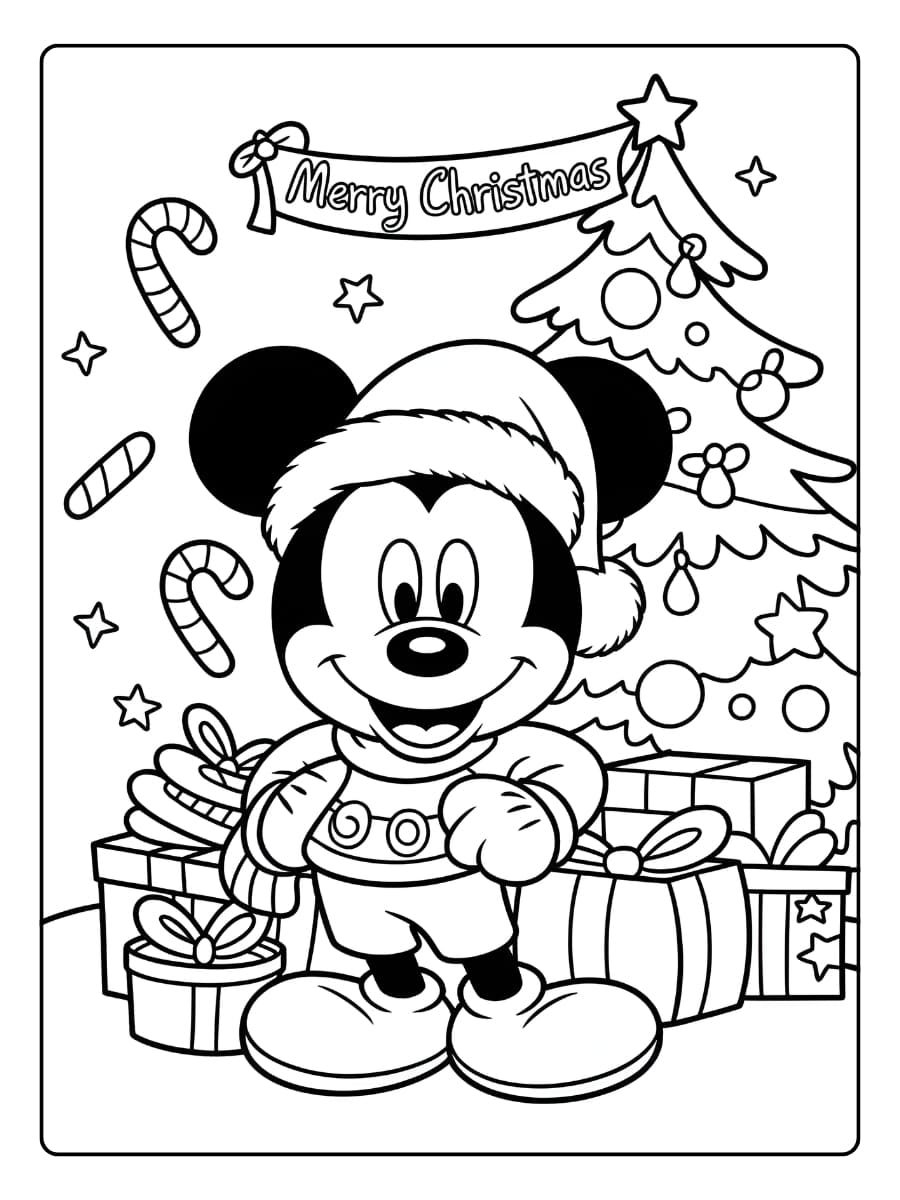 ausmalbilder weihnachten disney (2)