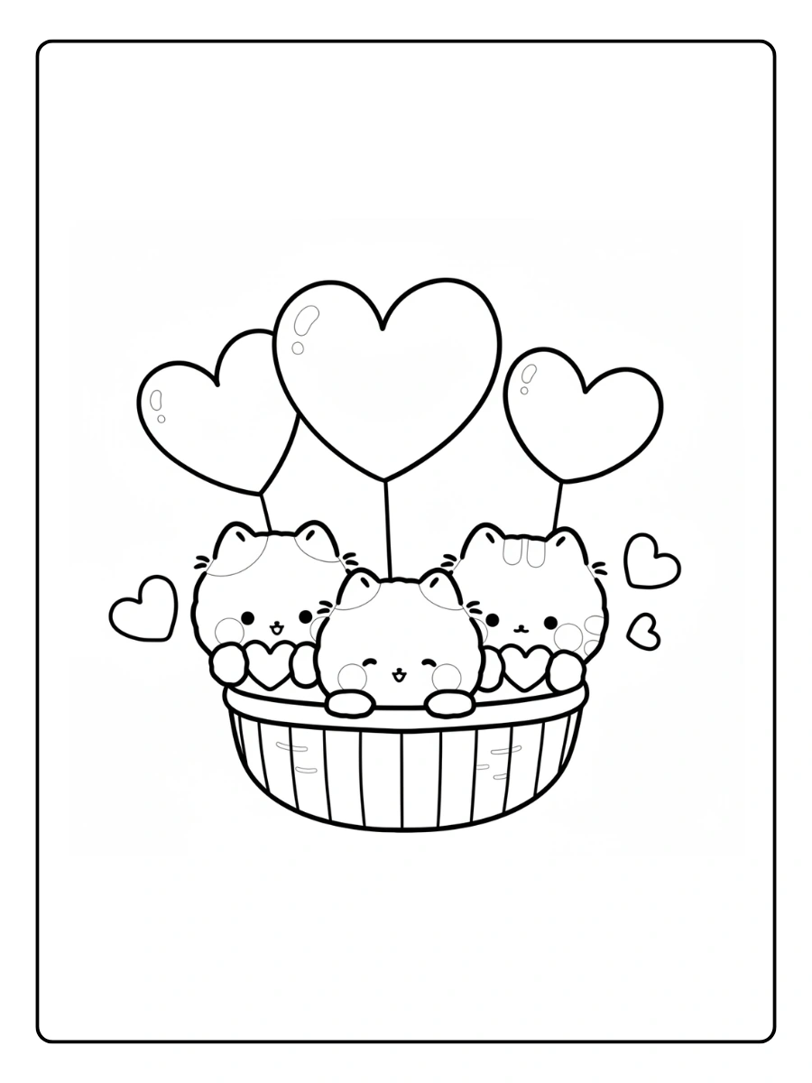 kawaii Ausmalbild Katzen (11)