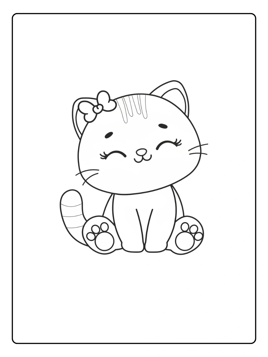 kawaii Ausmalbild Katzen (12)