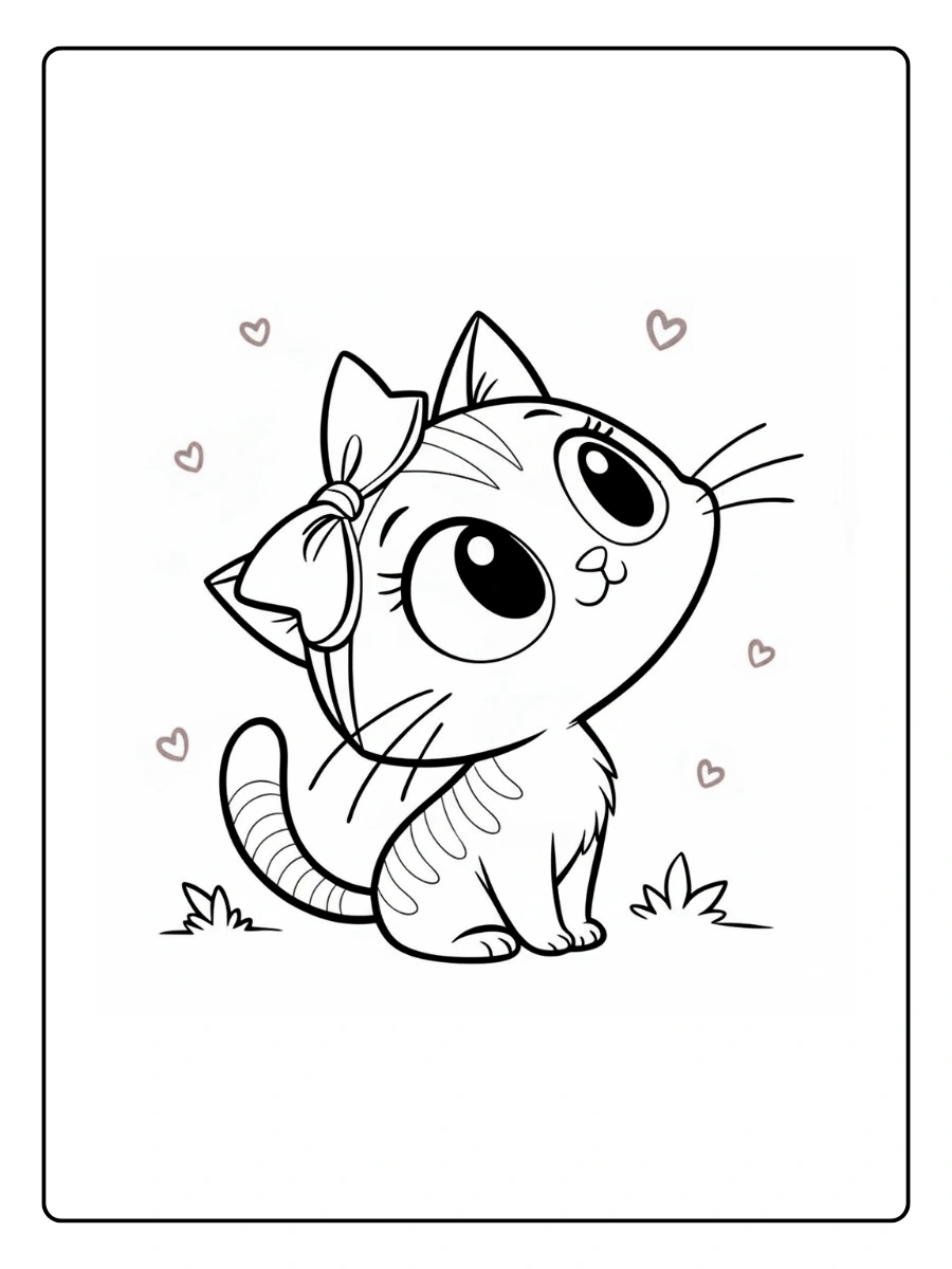 kawaii Ausmalbild Katzen (13)