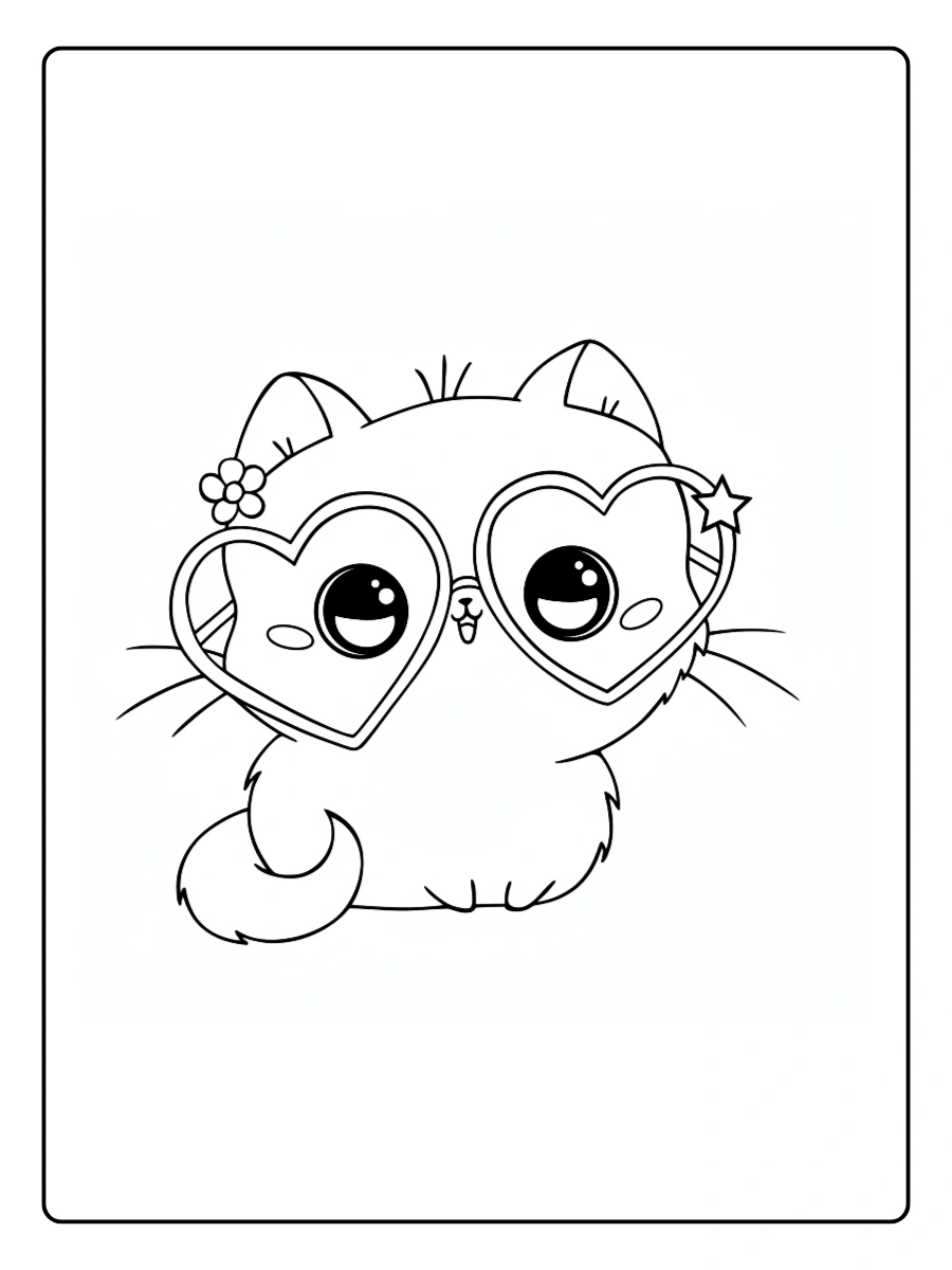 kawaii Ausmalbild Katzen (14)