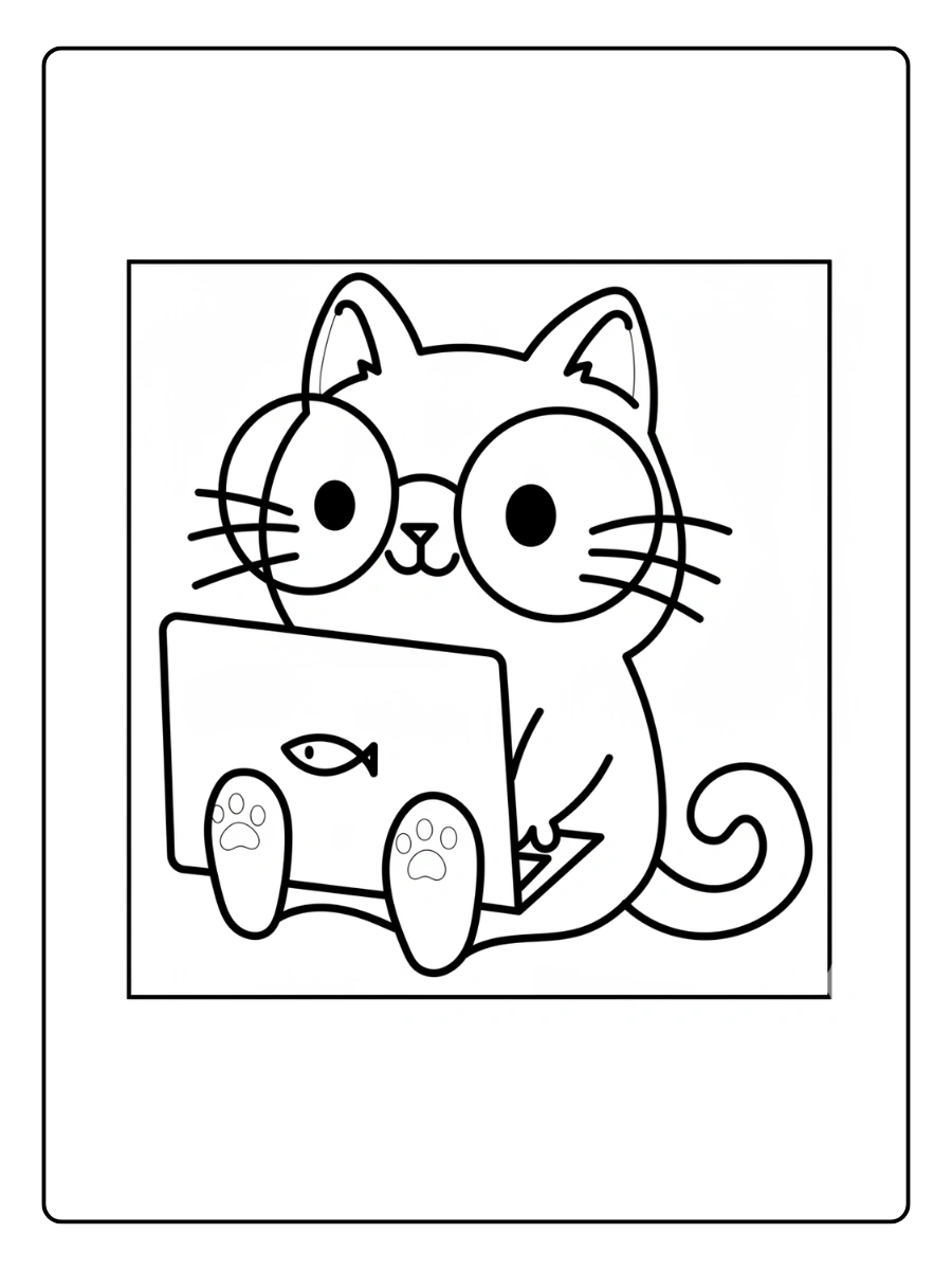 kawaii Ausmalbild Katzen (15)