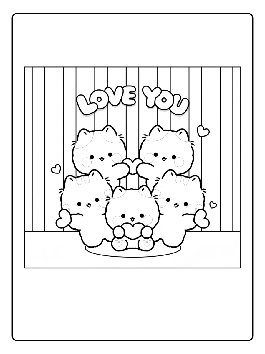 kawaii Ausmalbild Katzen (8)