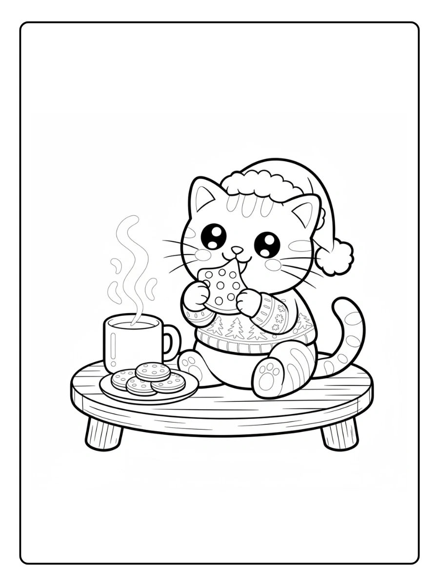 kawaii Ausmalbild Katzen (9)